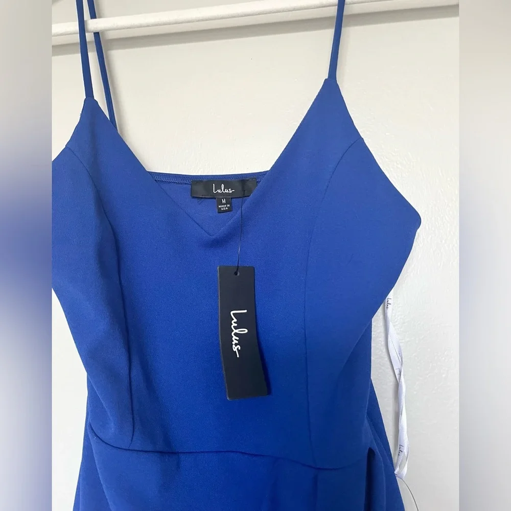 Lulu’s Size Medium Forever Your Girl Royal Blue Bodycon Dress NWT - Picture 4 of 4